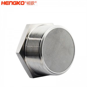 恒歌不銹鋼絲網濾芯燒結網消聲器消音器耐熱排氣均勻，應用于排風管消音