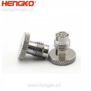 恒歌定制醫(yī)療級(jí)316L不銹鋼過濾器濾芯,高流量無創(chuàng)呼吸機(jī)氣源入口配件